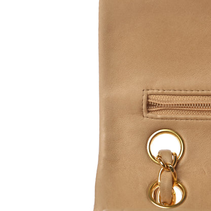 Chanel Lambskin Quilted Small Double Flap Beige 14 of 20