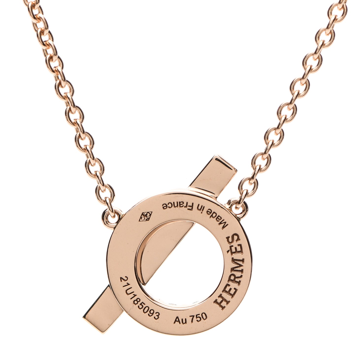 18K Rose Gold Diamond Finesse Pendant Necklace