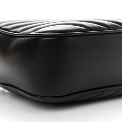 Saint Laurent Calfskin Matelasse Monogram Lou Camera Bag Black 9 of 12