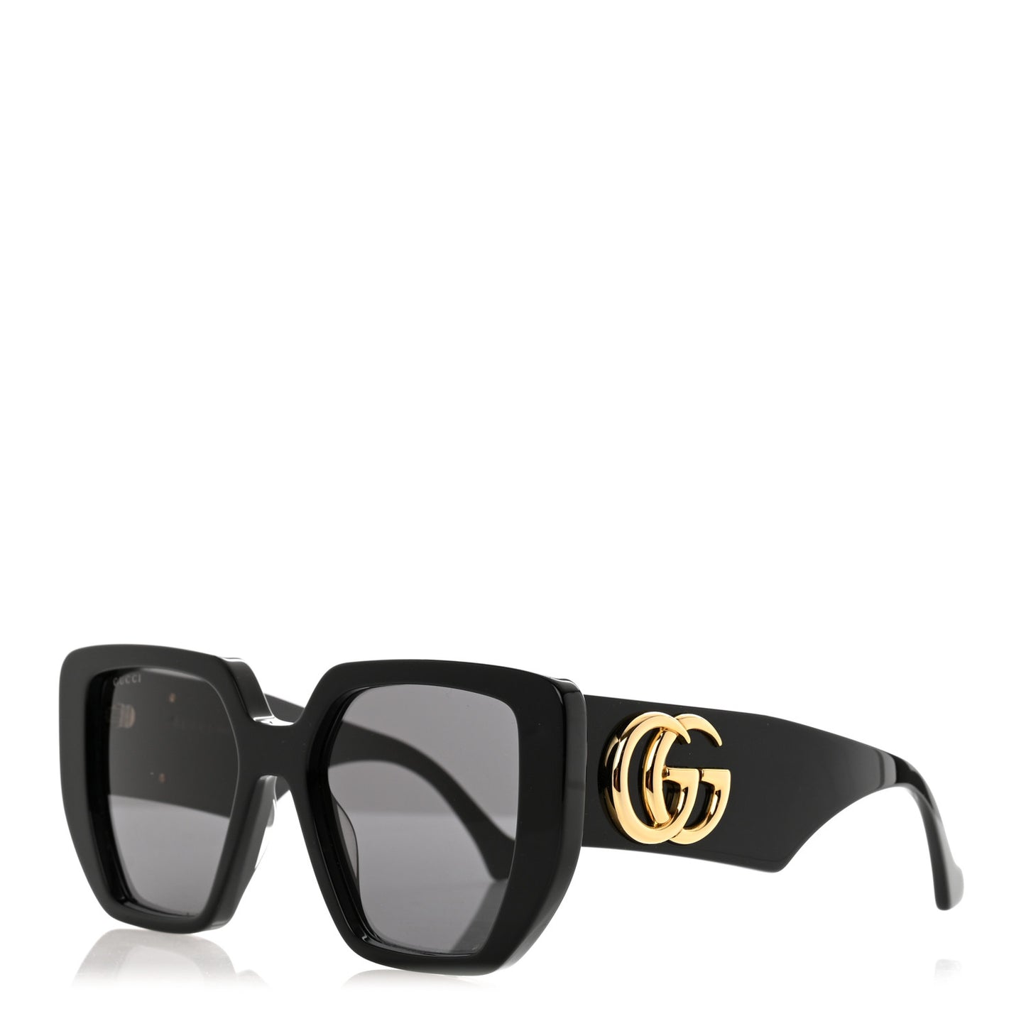 Acetate Square Frame Sunglasses GG0956S Black