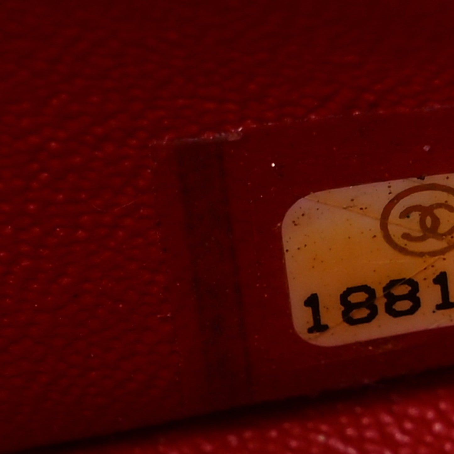 Lambskin Quilted Mini Square Flap Red