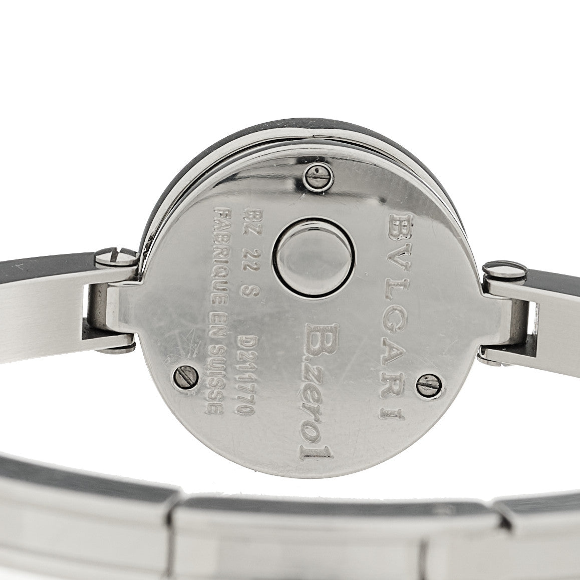 Bulgari Stainless Steel Diamond Blue Mother of Pearl 22mm B.zero1 Quartz Watch 5 of 5