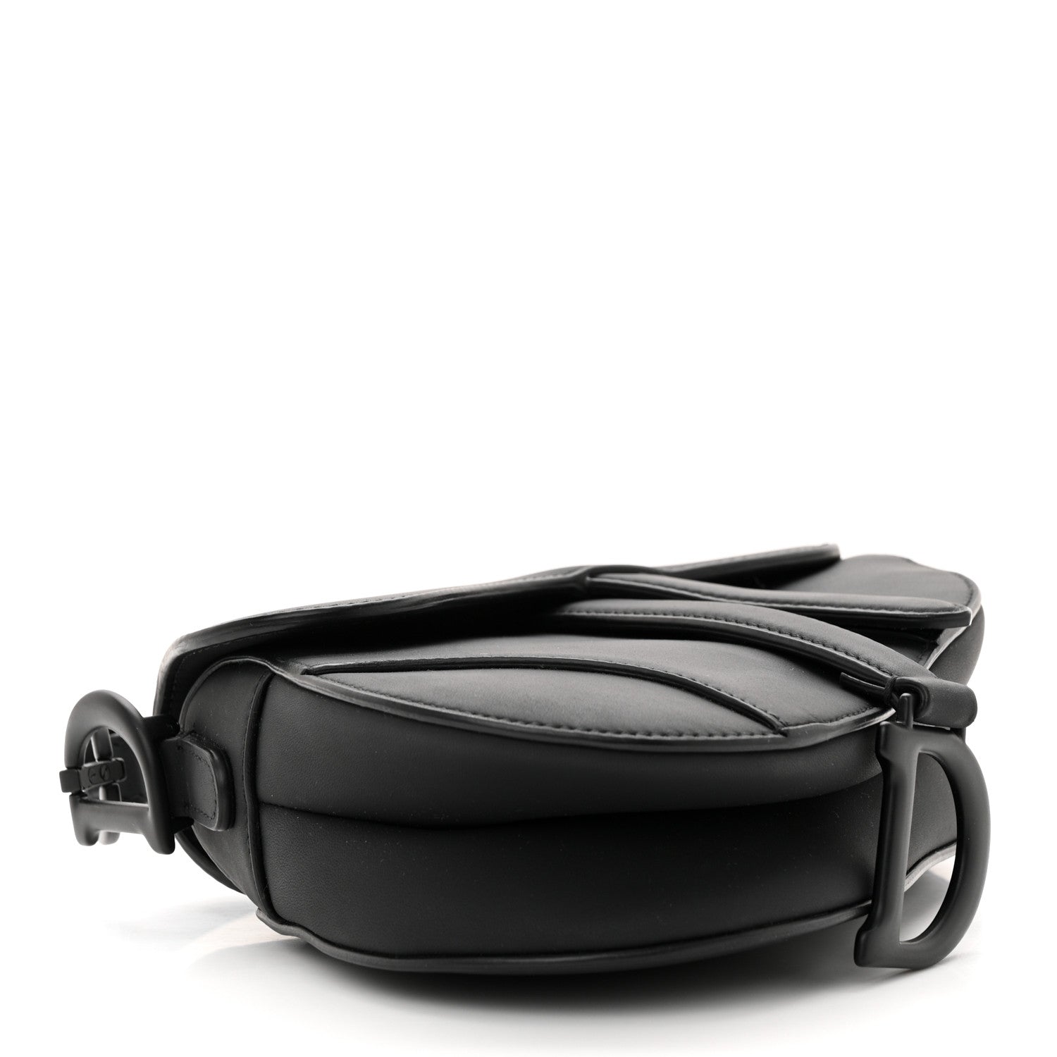 Christian Dior Ultra Matte Calfskin Mini Saddle Bag Black 4 of 13