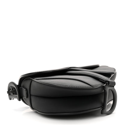 Christian Dior Ultra Matte Calfskin Mini Saddle Bag Black 4 of 13