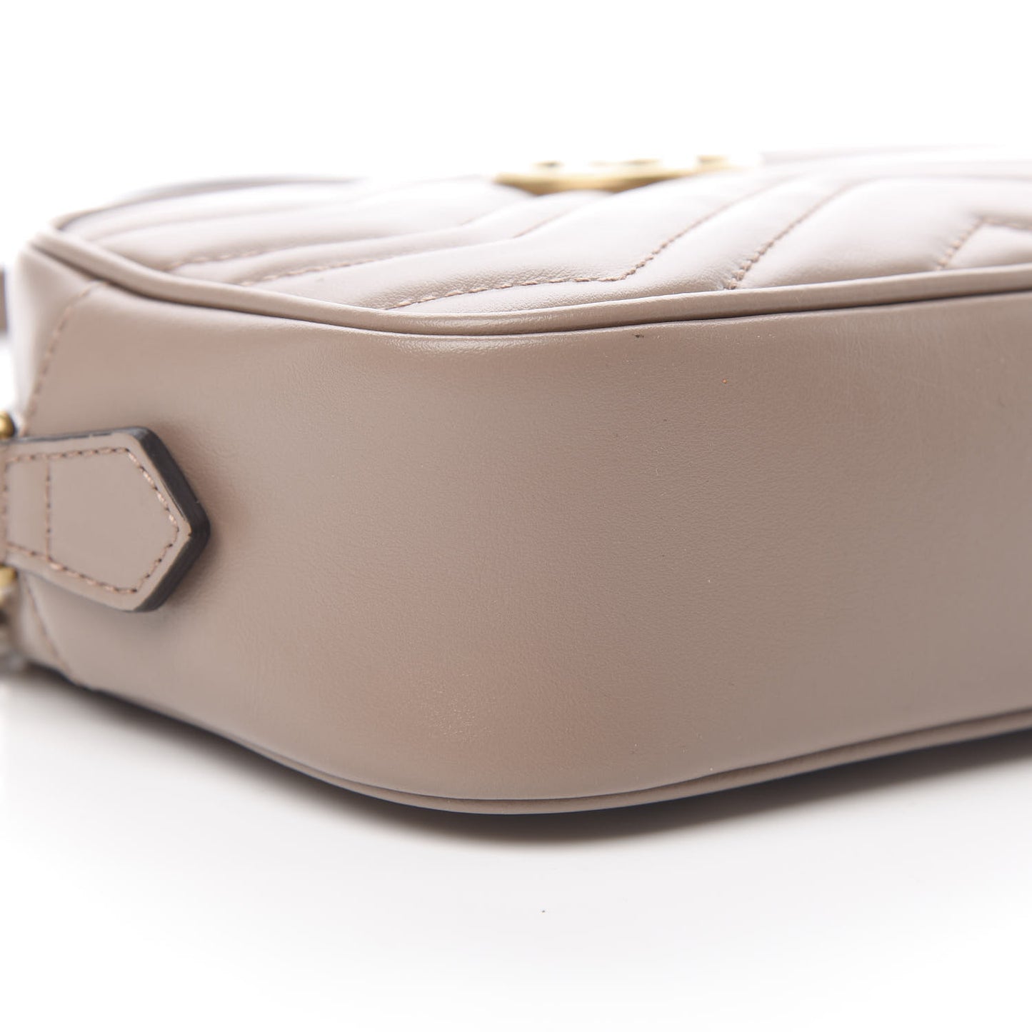 Calfskin Matelasse Mini GG Marmont Chain Shoulder Bag Porcelain Rose