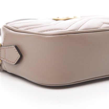 Gucci Calfskin Matelasse Mini GG Marmont Chain Shoulder Bag Porcelain Rose 9 of 15