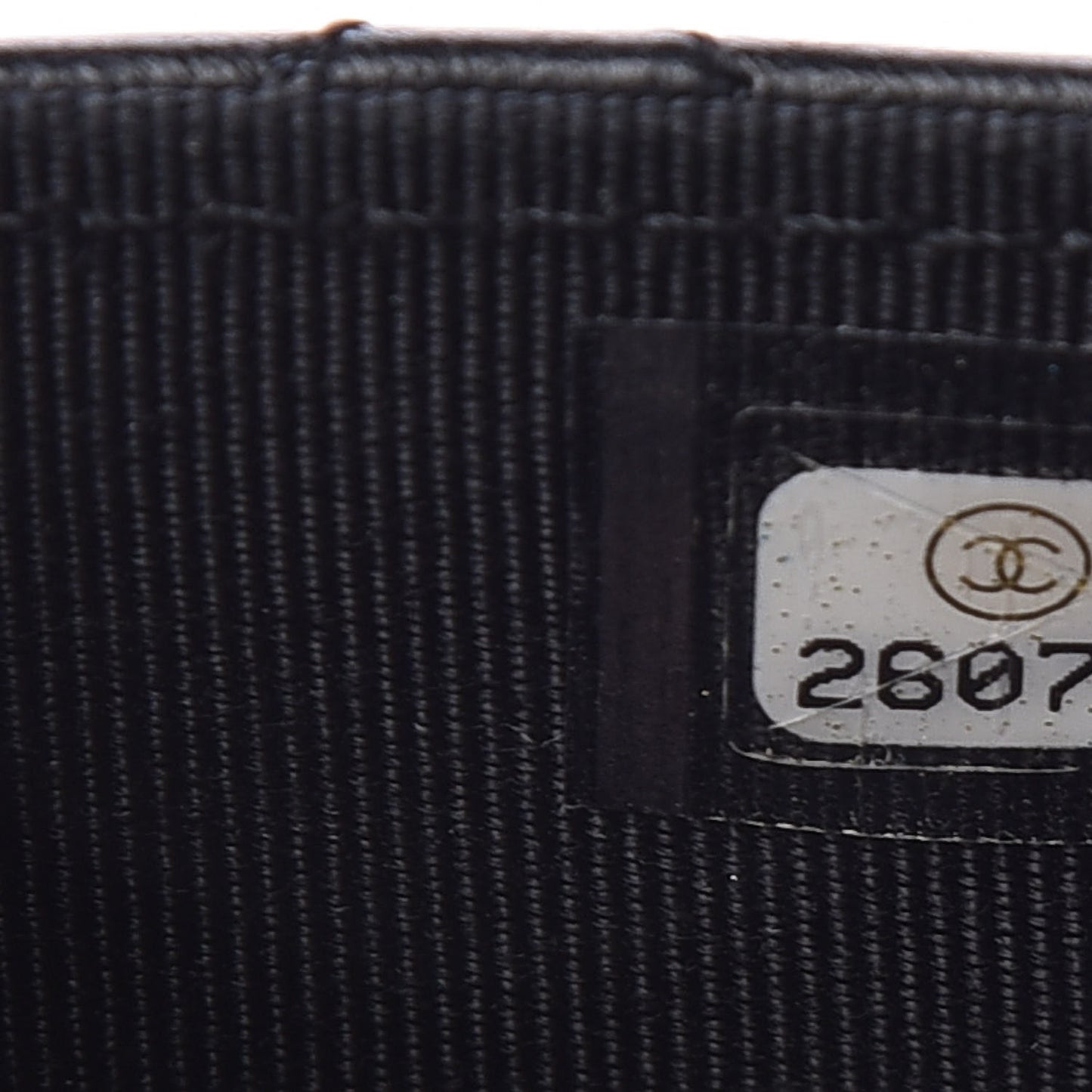 Lambskin Quilted Flap Card Holder Black