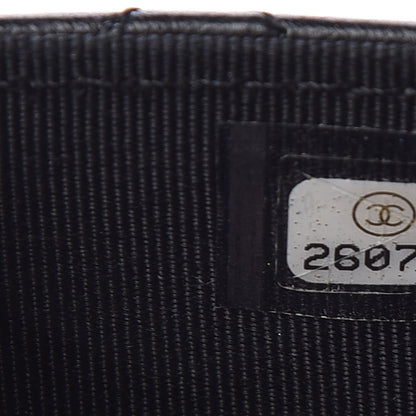 Chanel Lambskin Quilted Flap Card Holder Black 8 of 9