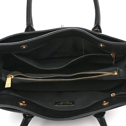 Chanel Calfskin Cerf Executive Shopper Tote Black 5 of 16