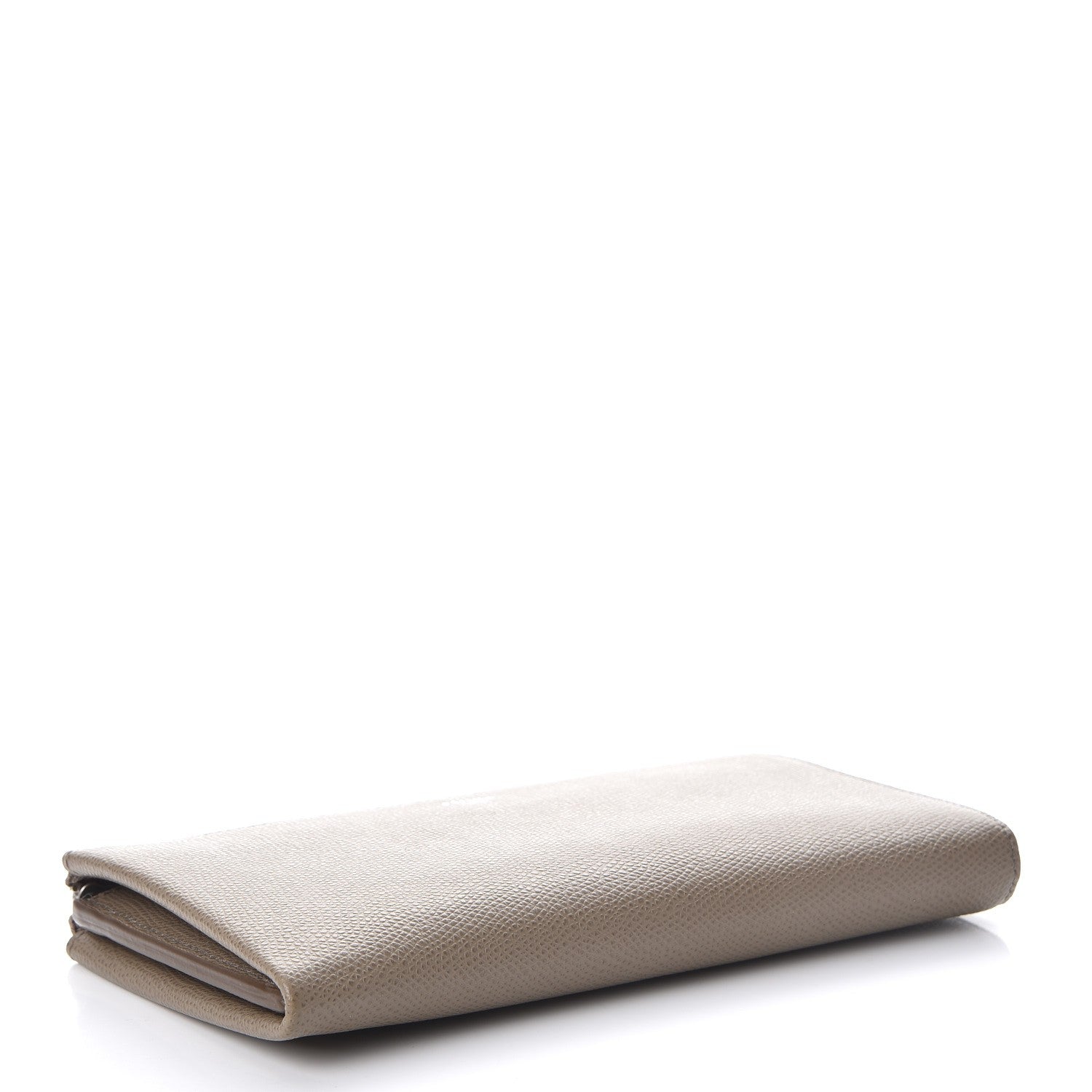 Celine Drummed Calfskin Large Half Zip Multifunction Wallet Taupe 6 of 11