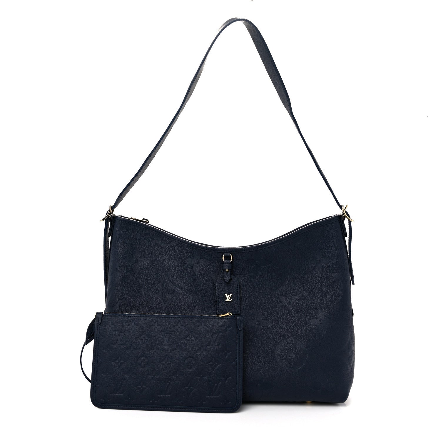 Louis Vuitton Empreinte Monogram Giant CarryAll MM Navy 2 of 11