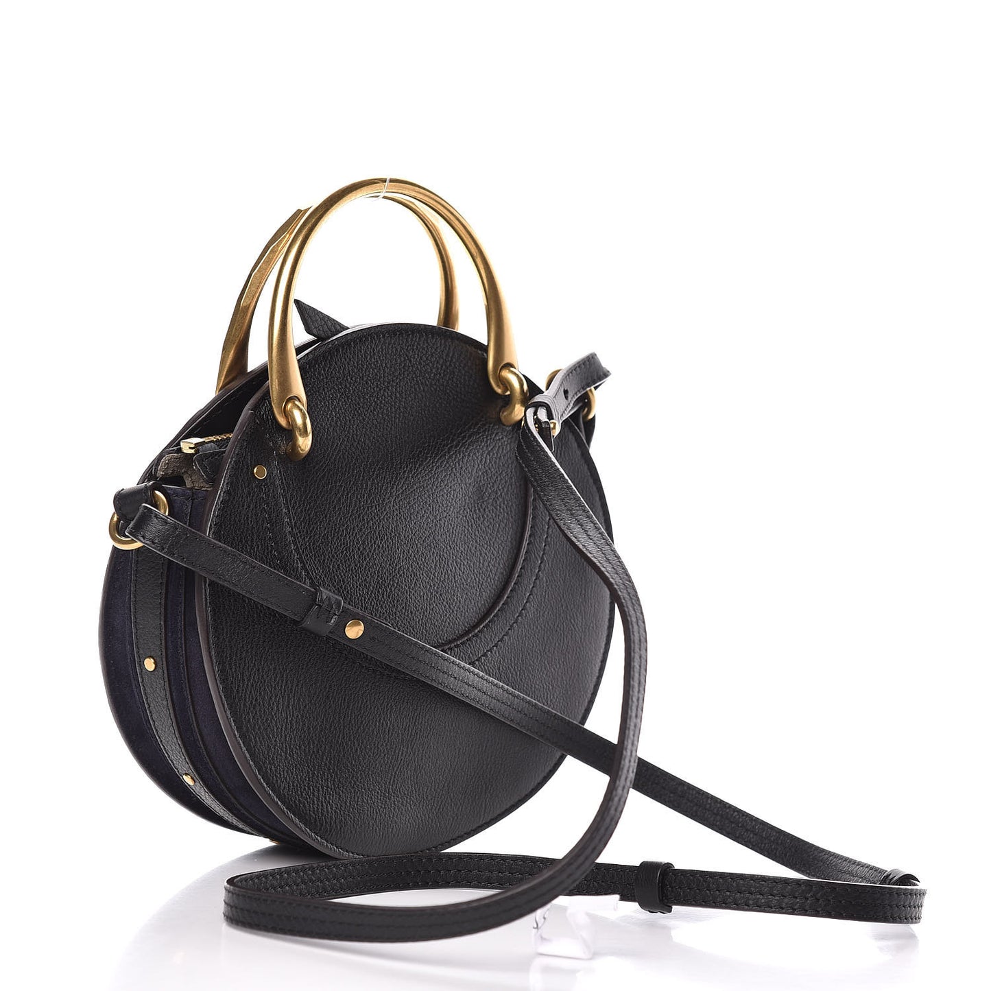 Calfskin Suede Small Pixie Bag Full Blue