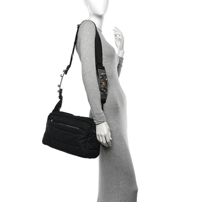 Prada Tessuto Nylon Quilted Messenger Black 2 of 10