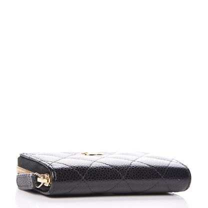 Chanel Caviar Quilted Zip Coin Purse Black 4 of 8