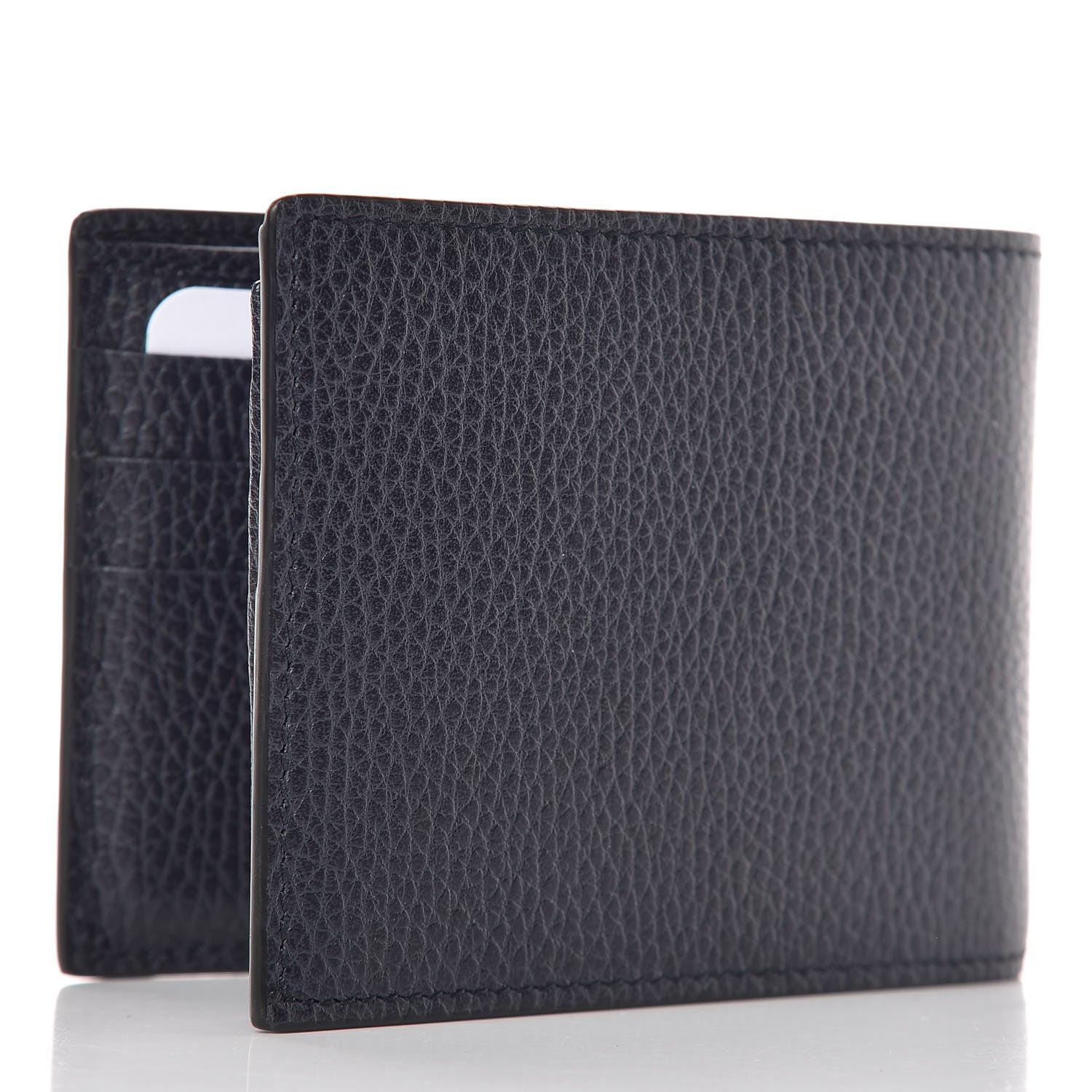 Gucci Calfskin Bi-Fold Wallet Dark Blue 3 of 9