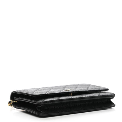 Chanel Caviar Quilted Wallet On Chain WOC Black 4 of 12