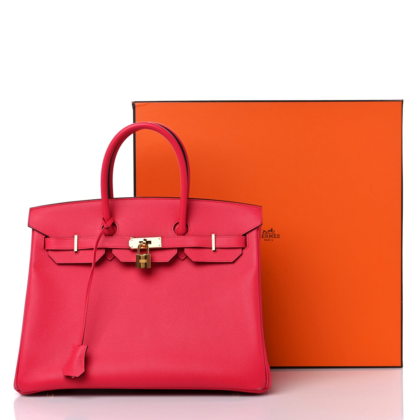 Epsom Birkin 35 Rose Extreme