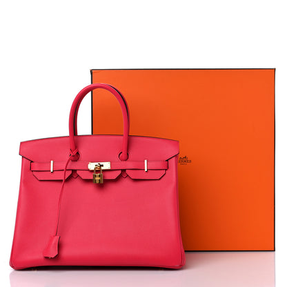 Hermes Epsom Birkin 35 Rose Extreme 14 of 14