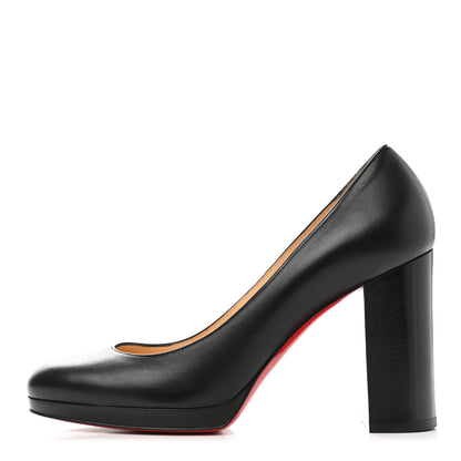 Christian Louboutin Shiny Nappa Cadrilla 100 Pumps 37 Black 1 of 9