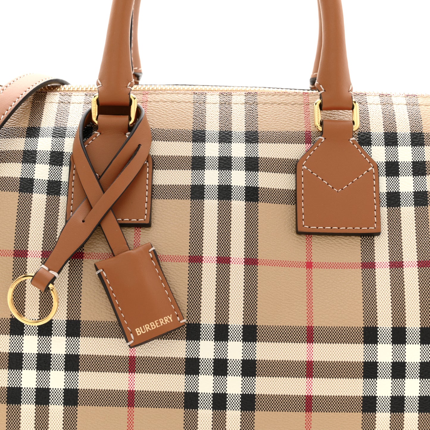 Horseferry Check Medium Bowling Bag Tan