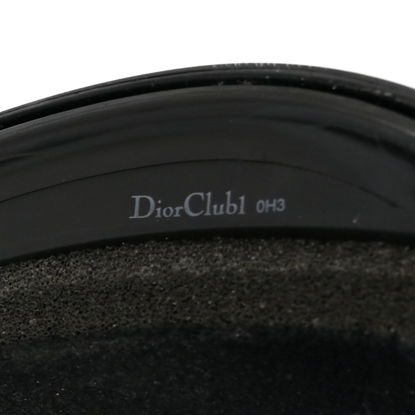 Mirrored DiorClub1 Sun Visor Black