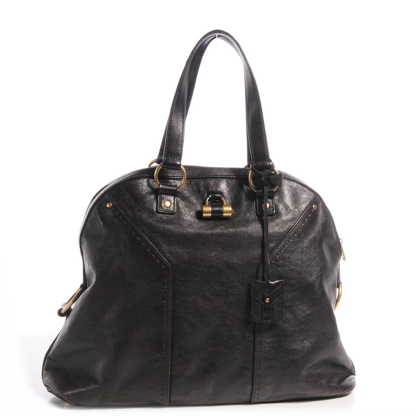 Leather Oversized Muse Brown