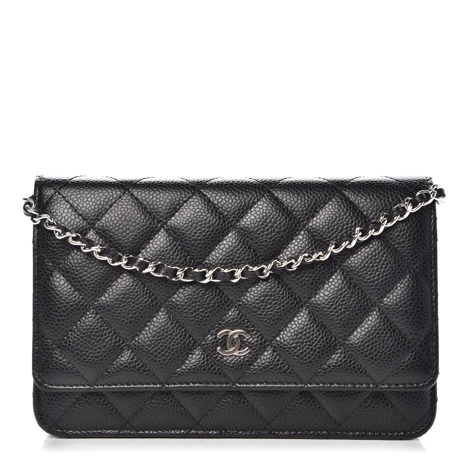 Chanel Caviar Quilted Wallet On Chain WOC Black 1 of 9