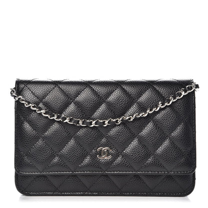 Chanel Caviar Quilted Wallet On Chain WOC Black 1 of 9