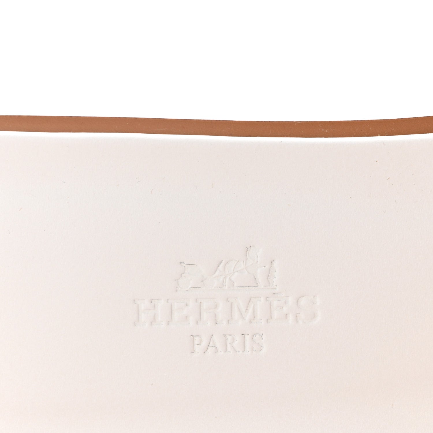 Hermes Box Calfskin Oran Sandals 37.5 White 8 of 10