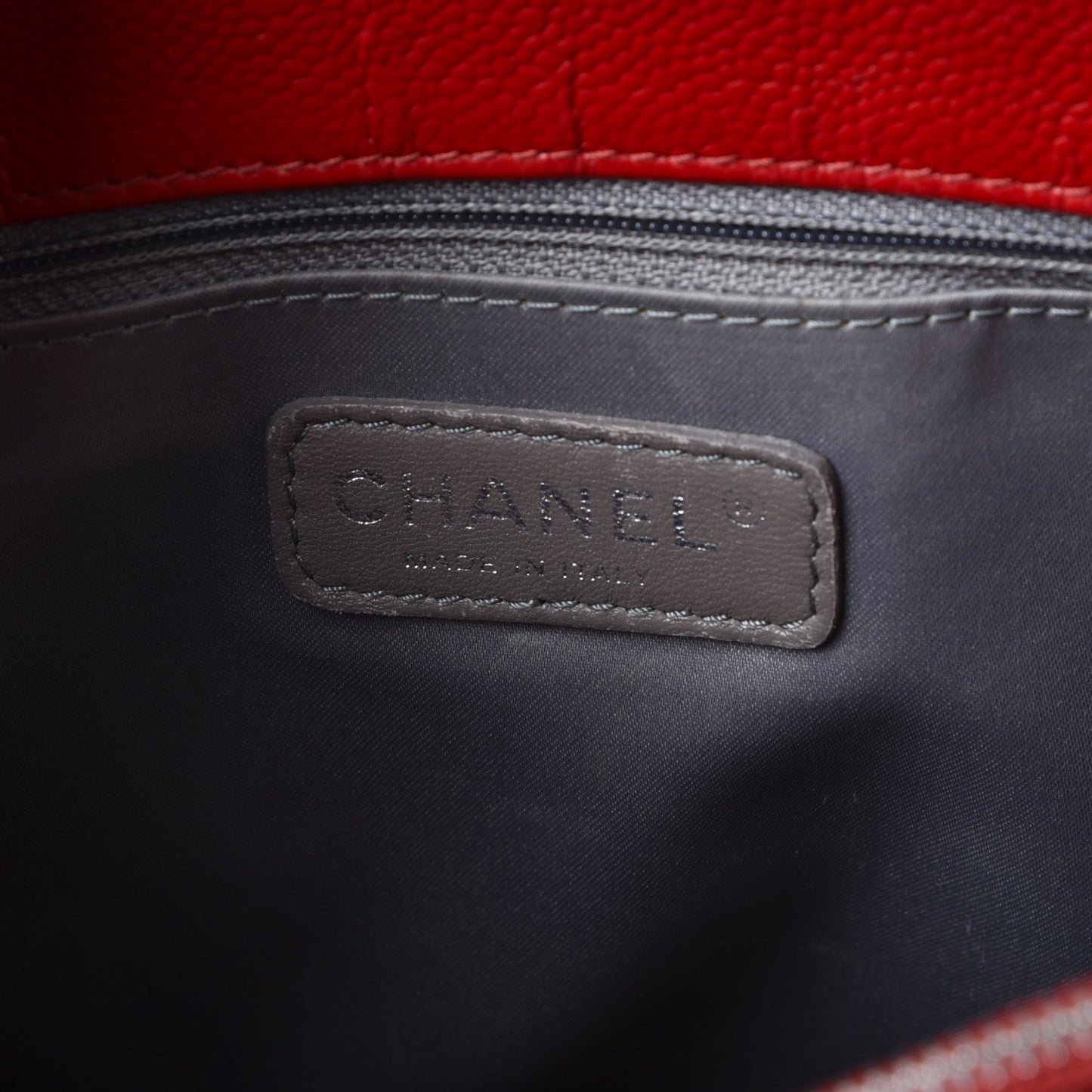 Caviar Quilted Grand Shopping Tote GST Red