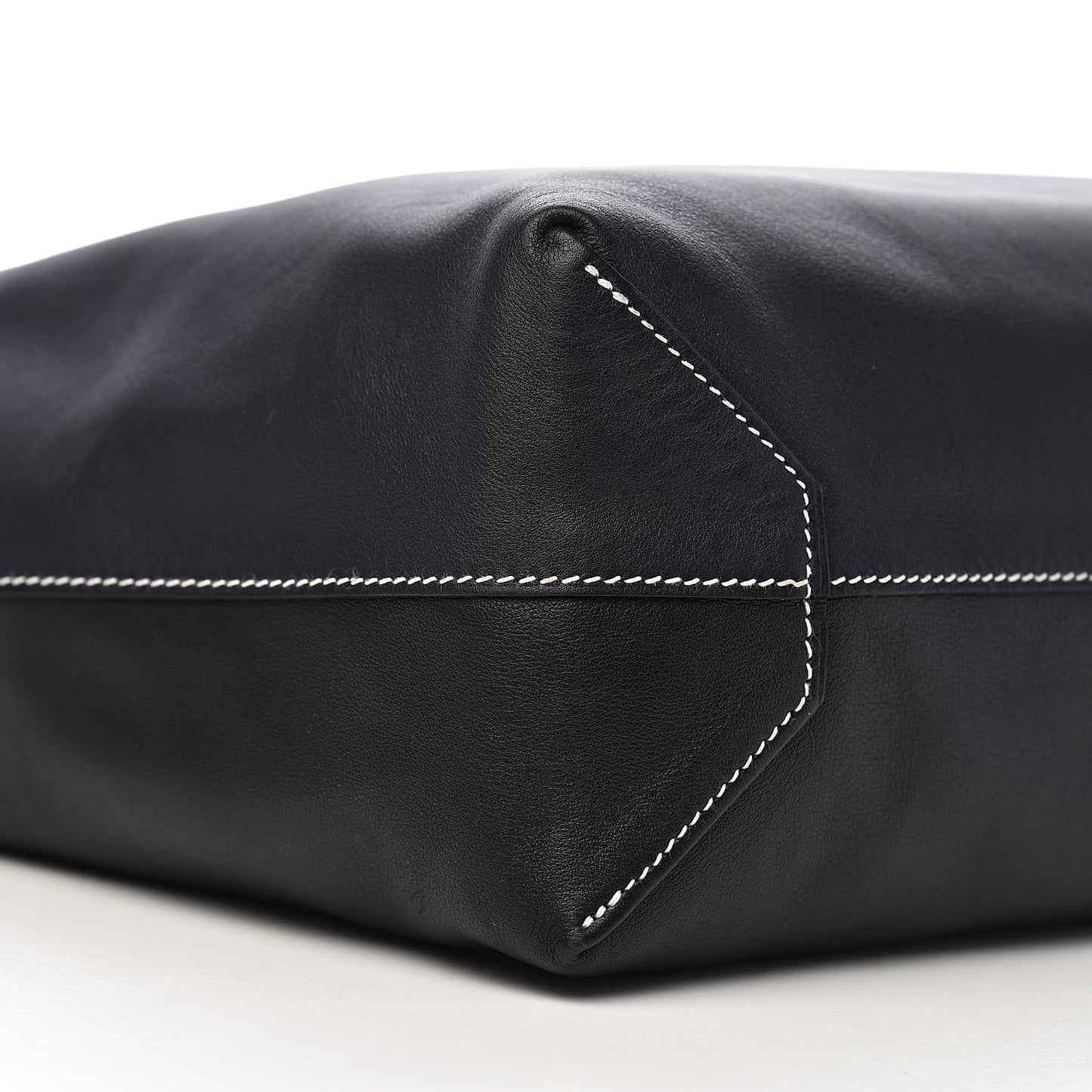 Veau Sikkim Double Sens 36 Reversible Tote Graphite Black Bleu Thalassa