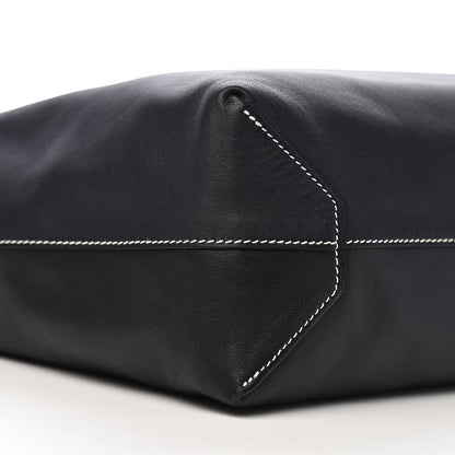 Hermes Veau Sikkim Double Sens 36 Reversible Tote Graphite Black Bleu Thalassa 12 of 19