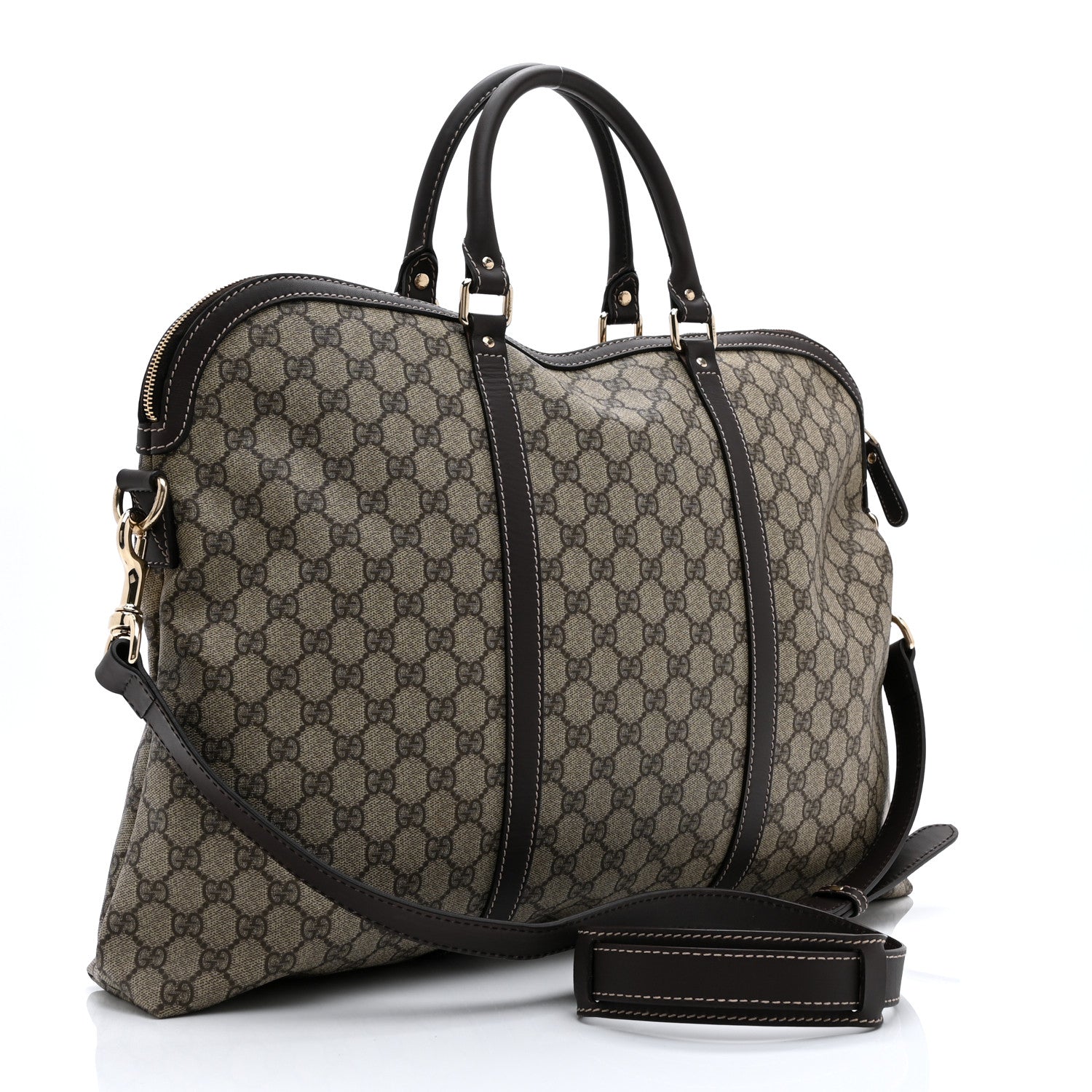 Gucci GG Plus Monogram Travel Bag Dark Brown 3 of 10