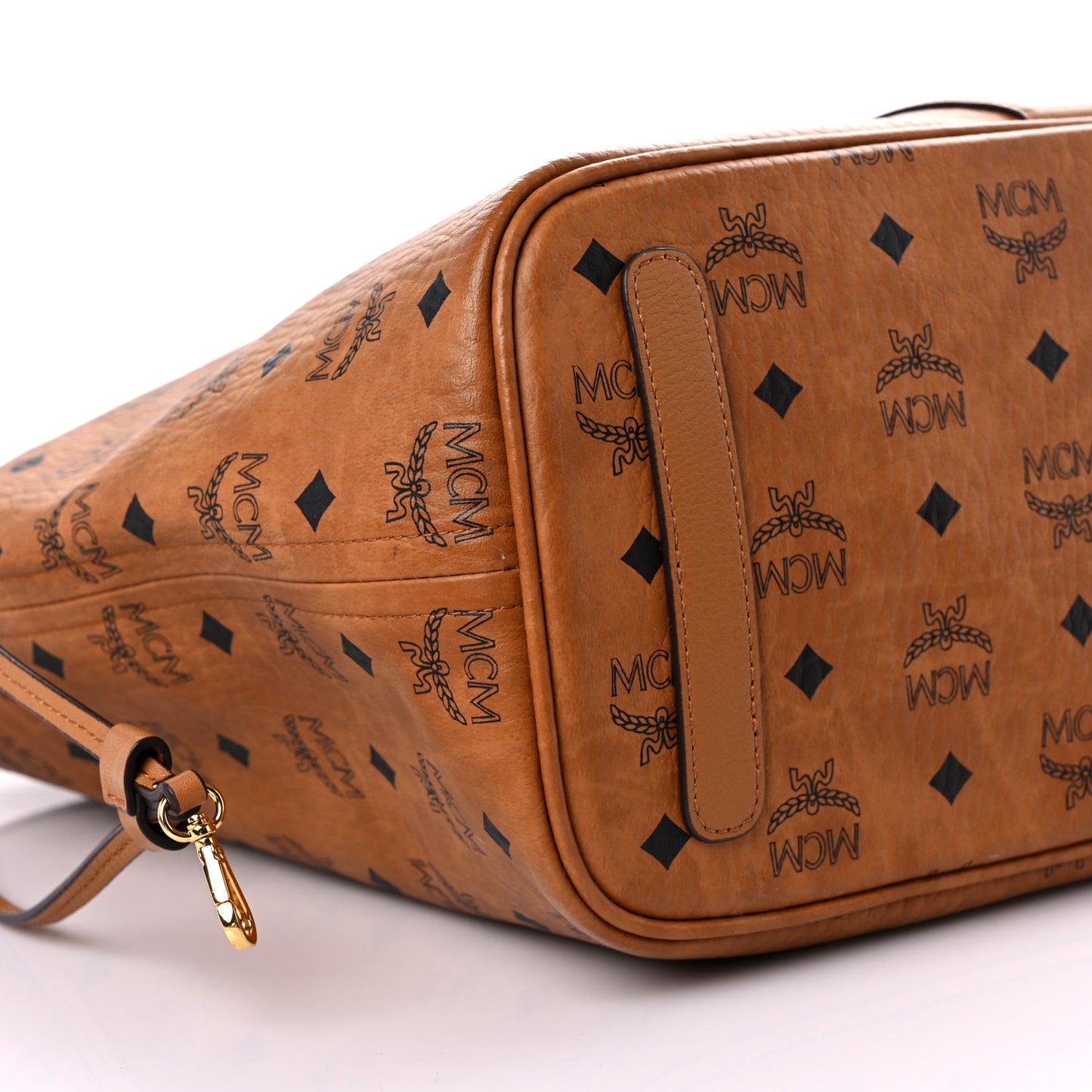 Visetos Medium Liz Reversible Shopper Tote Cognac