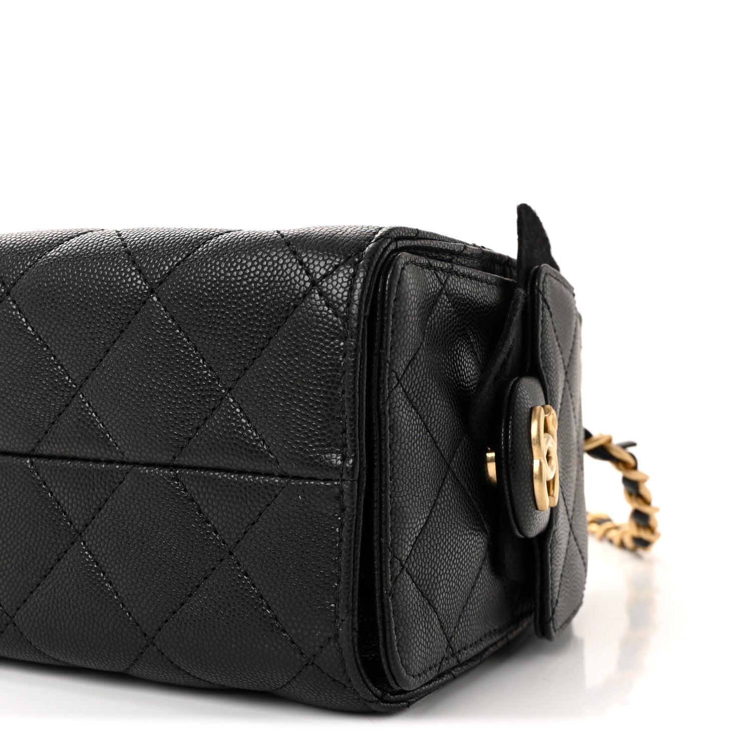 Chanel Caviar Quilted Mini Chanel 25 Handbag Black 10 of 11