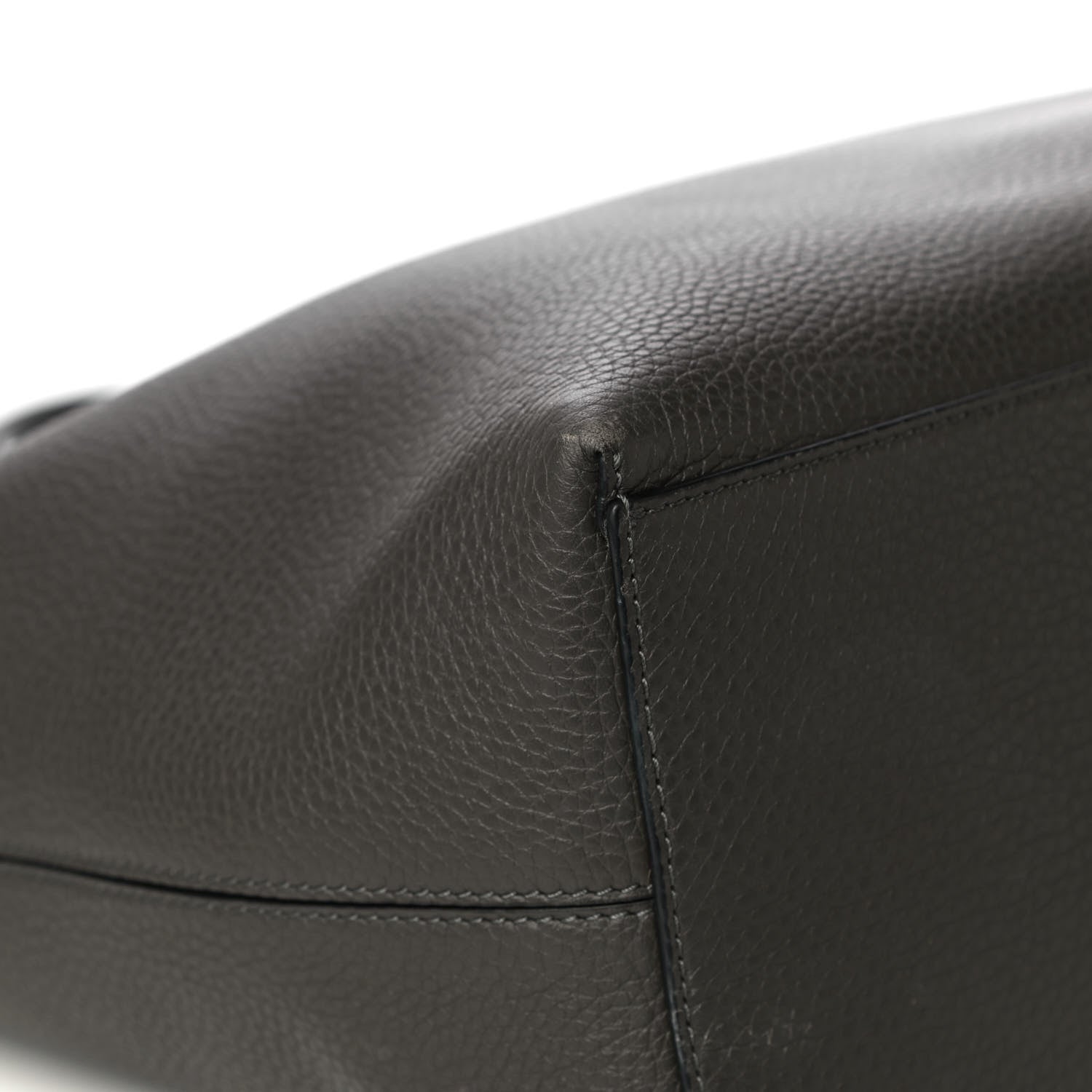 Valentino Garavani Grained Calfskin Rockstud Shoulder Tote Graphite 12 of 14