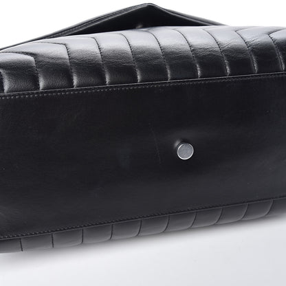 Saint Laurent Calfskin Y Quilted Monogram Large Loulou Chain Satchel Black 10 of 12