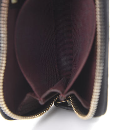 Chanel Lambskin Quilted Zip Coin Purse Black 9 of 10