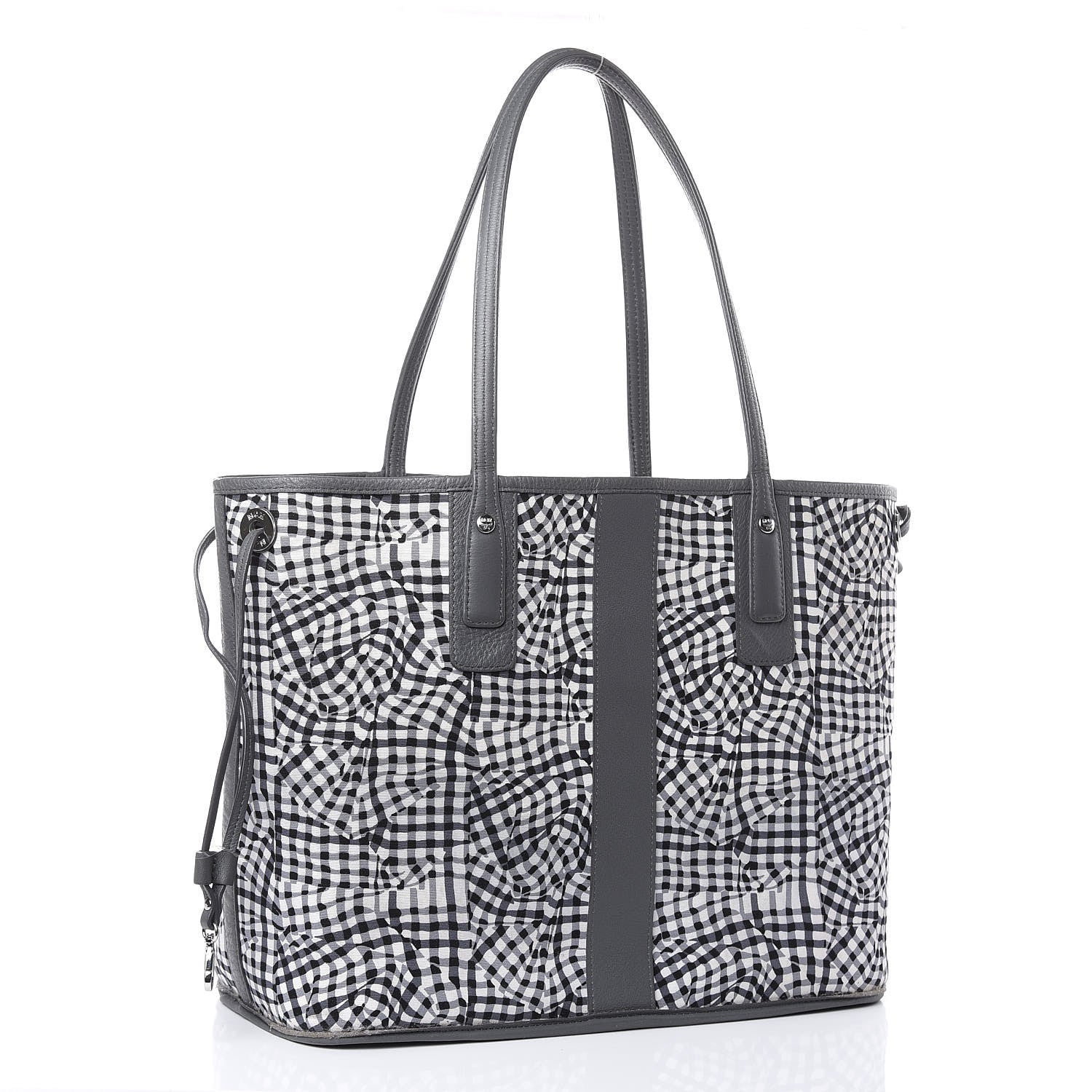 MCM Visetos Medium Liz Reversible Shopper Tote Phantom Grey 5 of 15