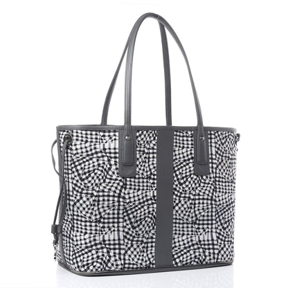 MCM Visetos Medium Liz Reversible Shopper Tote Phantom Grey 5 of 15