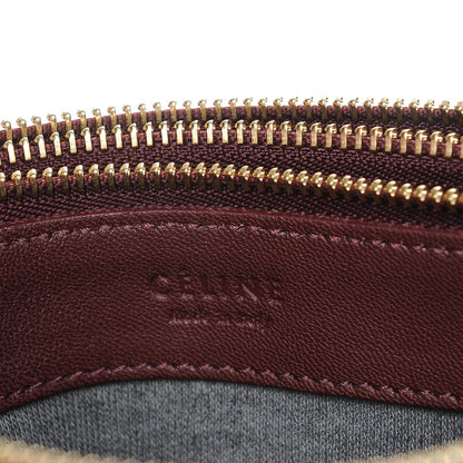 Celine Lambskin Large Trio Crossbody Bag Burgundy 6 of 7