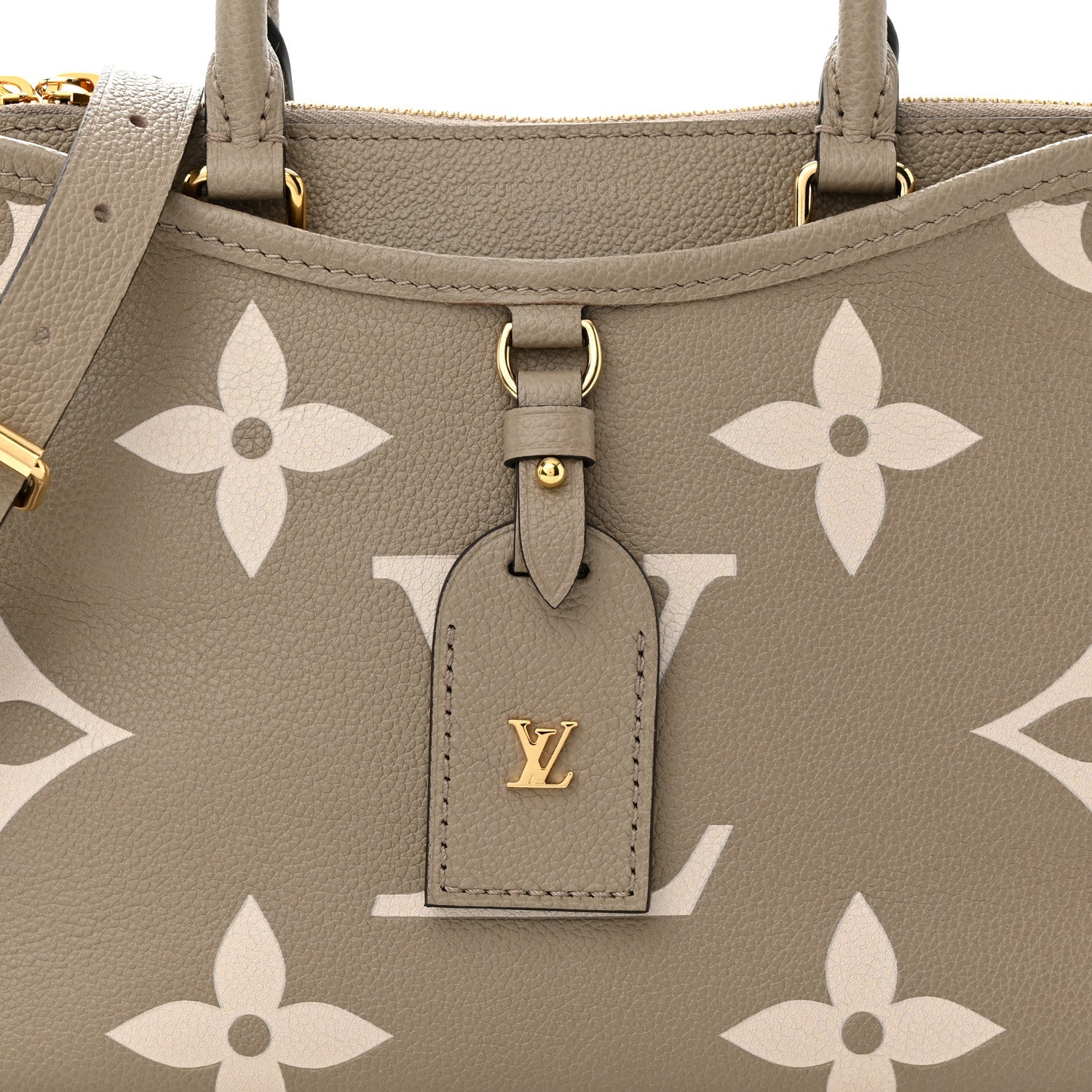 Louis Vuitton Empreinte Monogram Giant Trianon PM Tourterelle Creme 7 of 9