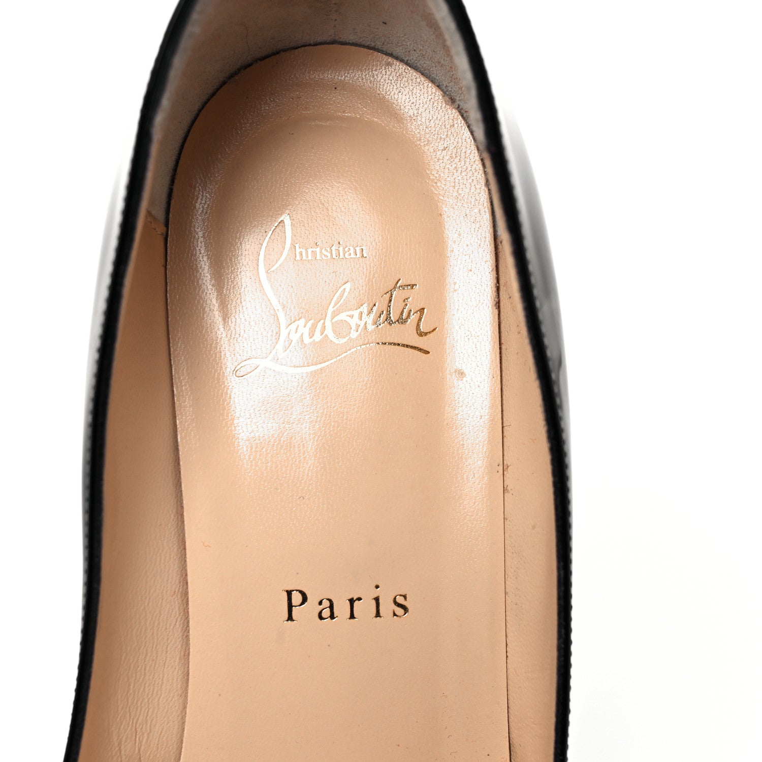 Christian Louboutin Patent Lady Gena 85 Pumps 38.5 Black 5 of 7