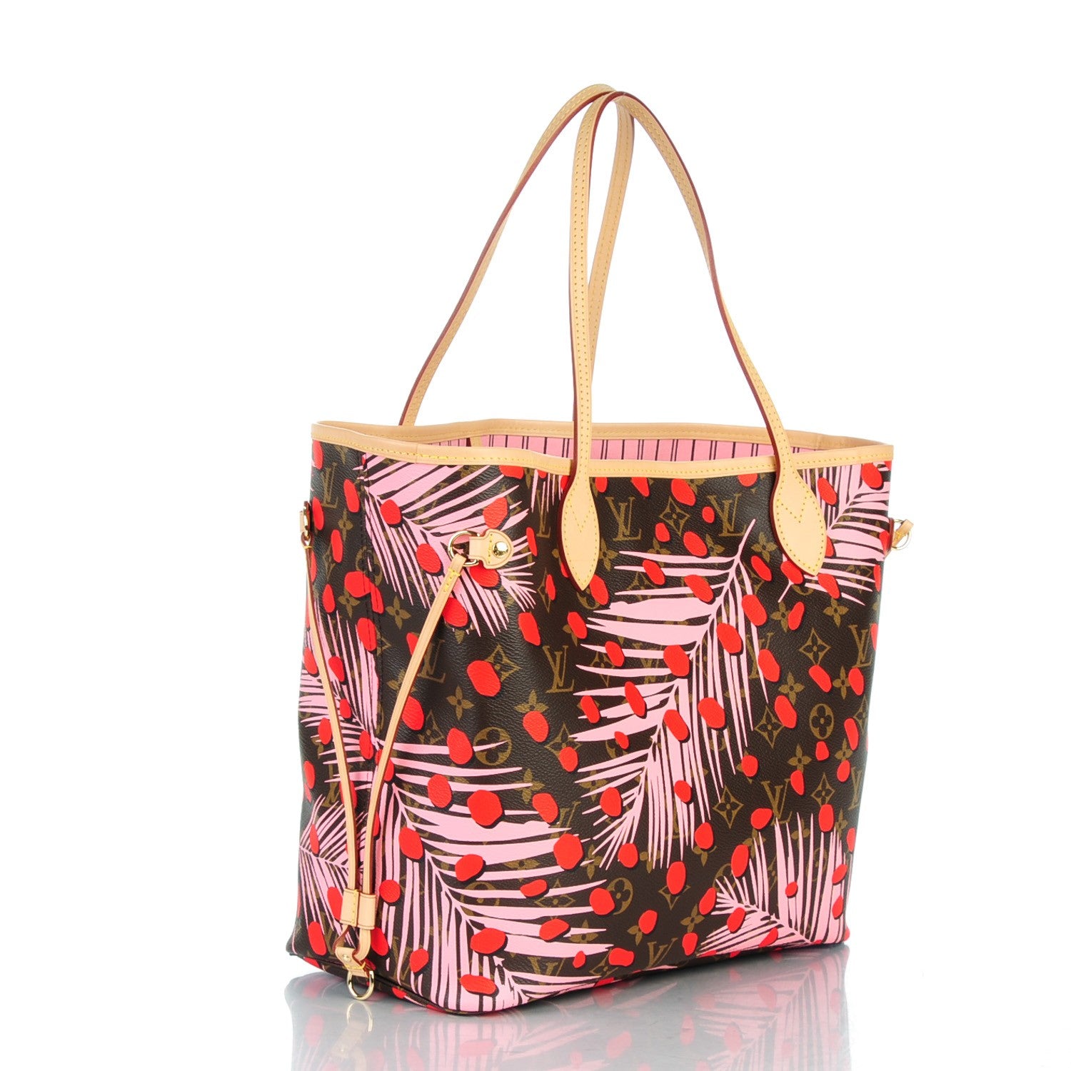 Louis Vuitton Monogram Jungle Dots Neo Neverfull MM Sugar Pink Poppy 4 of 9