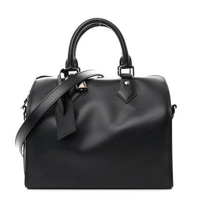 Louis Vuitton Epi Speedy Bandouliere 25 Black 1 of 10
