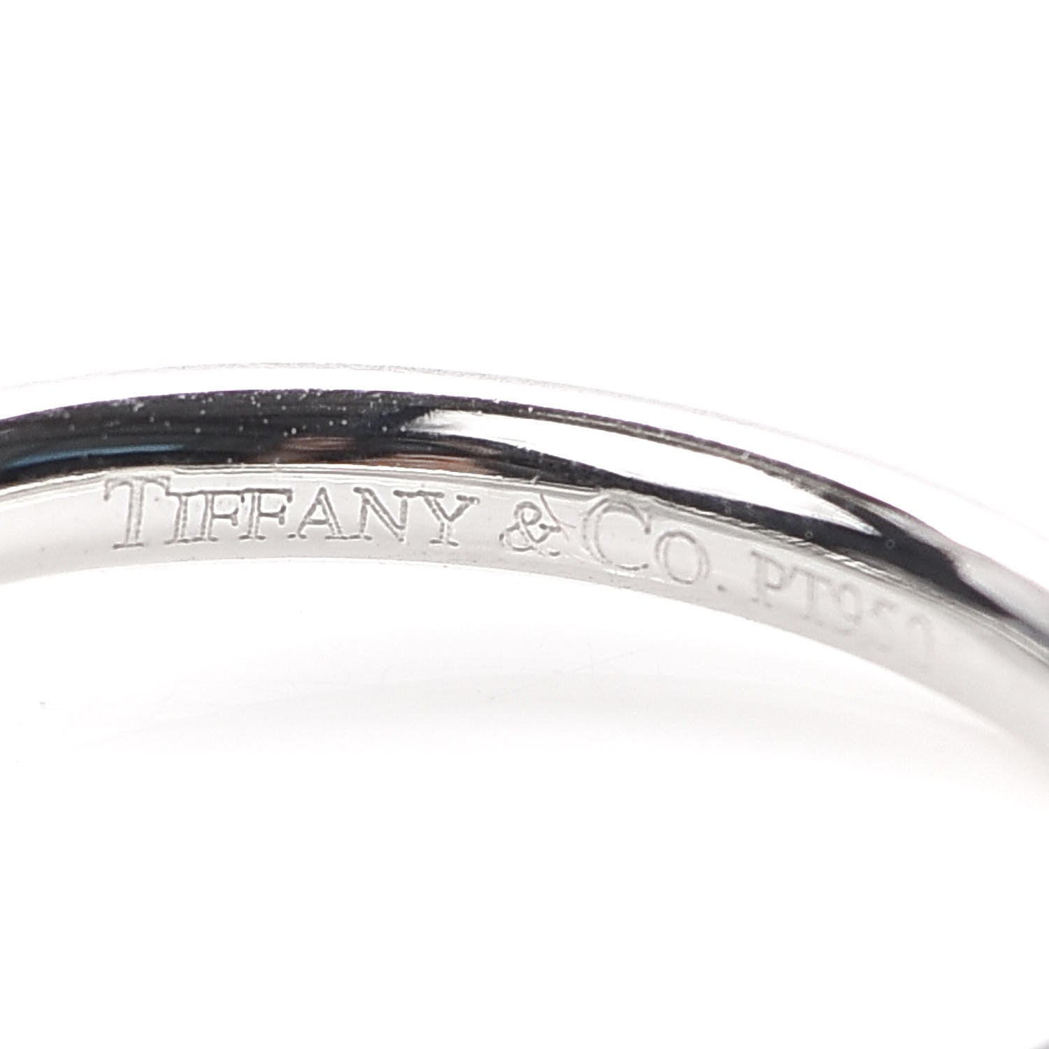 Tiffany Platinum Diamond Elsa Peretti Curved Wedding Band Ring 48 4.5 4 of 4