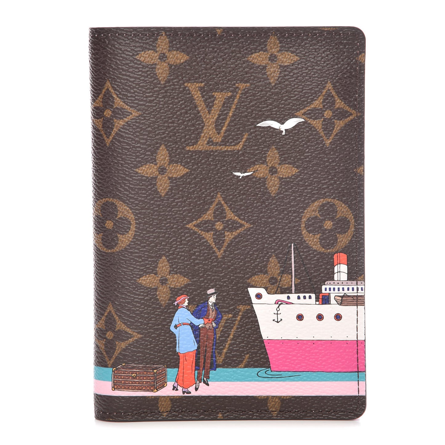 Monogram 2016 Christmas Animation Passport Cover Rose Ballerine