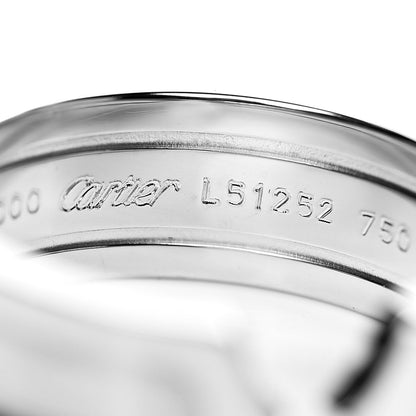 Cartier 18K White Gold 6.5mm C De Ring 52 6 5 of 6