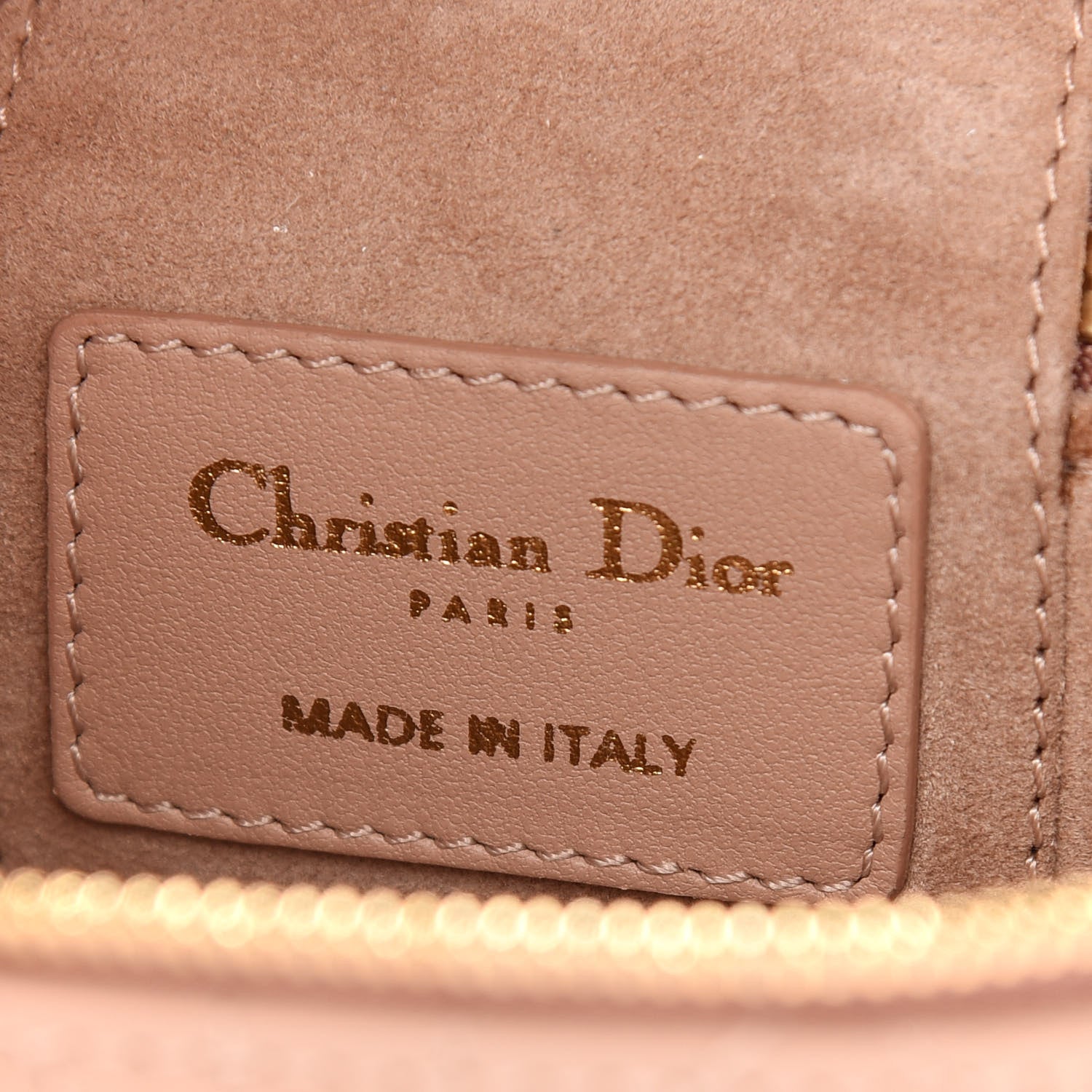 Christian Dior Lambskin Cannage Micro Vanity Case Rose Des Vents 6 of 9