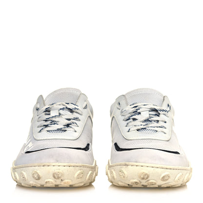 Chanel Calfskin Mesh Lycra Womens Logo Sneakers 39 White 2 of 7
